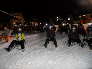 Skilager Sclittenfahrt bei Nacht, © GM Grassau / C. Tonkovic
