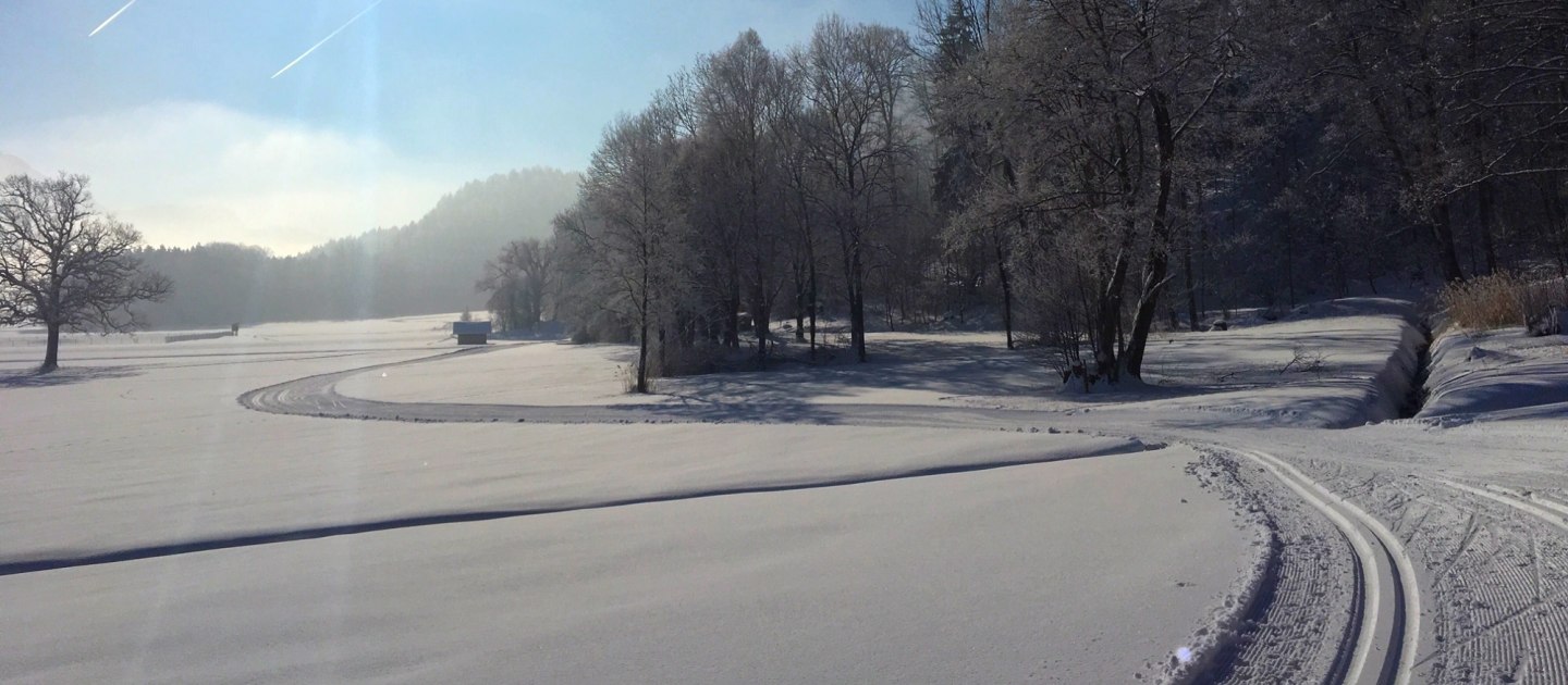 Langlaufloipe in der Grassauer Winterlandschaft, © Tourist-Information Grassau | Zeisberger