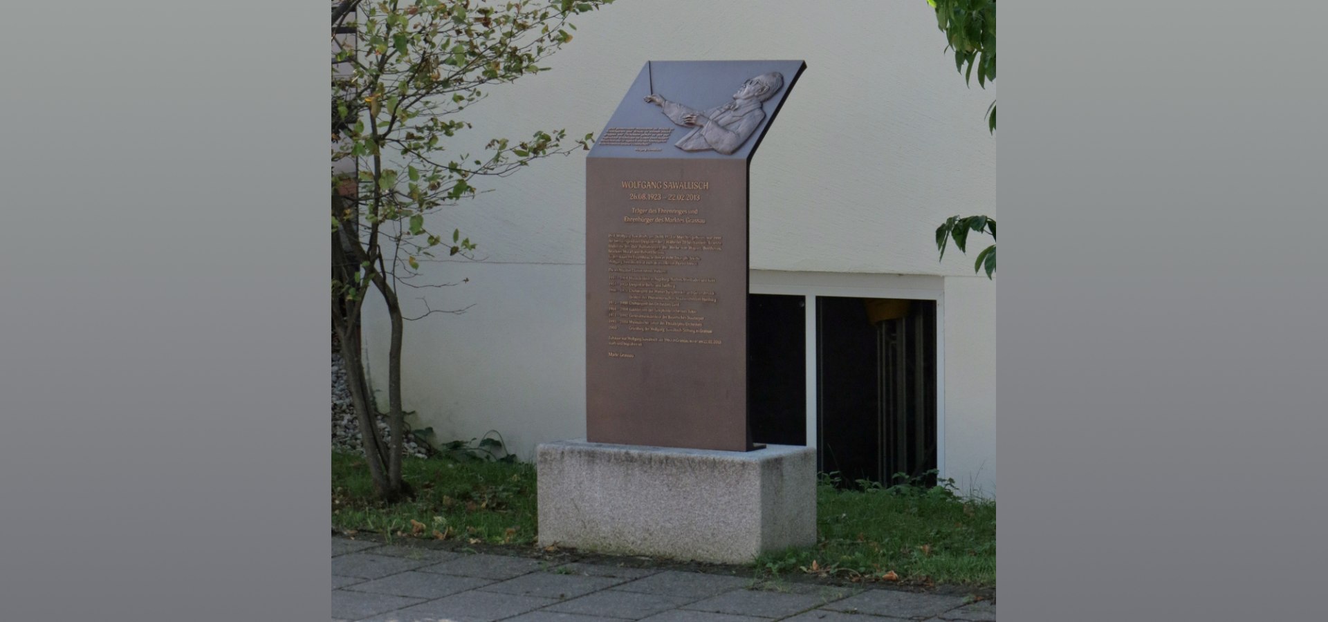 Erinnerungstafel des Markt Grassau, © Kamm Erich