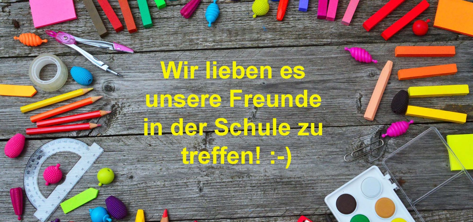 We love to meet our friends at school, © pixabay free / adonyig / 1581 Bilder