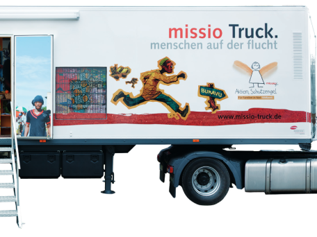 Missio Truck: Menschen auf der Flucht, © missio Aachen