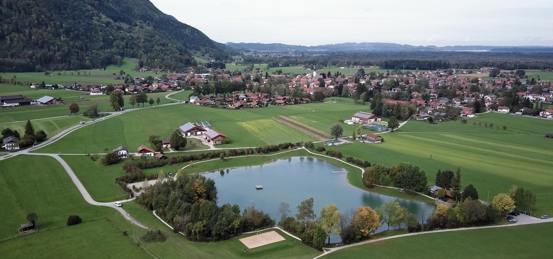 Reifinger See mit Blick auf Grassau, © Markt Grassau