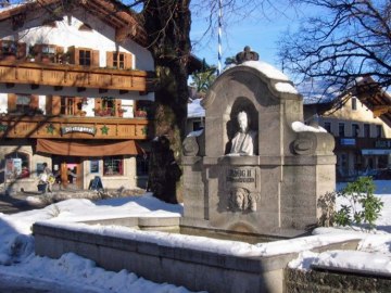 König-Ludwig II Brunnen im Winter, © Kamm Erich