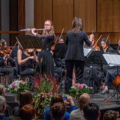 Querflötistin Carolina Feninger im CJSO, dem Chiemgau Jugendsymphonieorchester