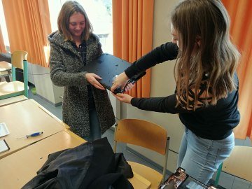 Medien-AG bei der Arbeit, © C. Tonkovic, T. Seidl