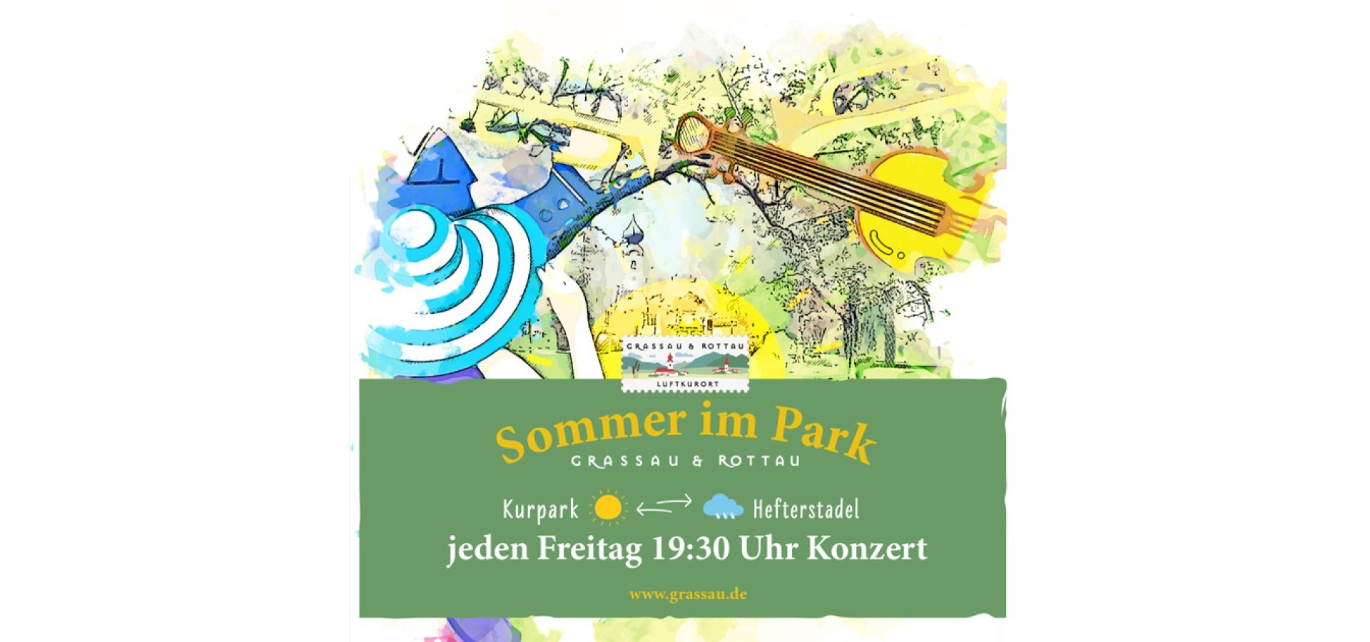 Sommer im Park, © TI Grassau